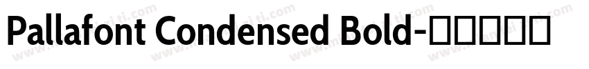 Pallafont Condensed Bold字体转换